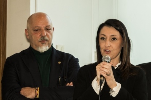 Roberto della Rovere con Eleonora Frigerio, presidente del Parco Valle Lambro, nostra gradita ospite