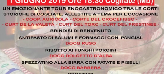 La nona edizione di “Corti e Sapori” a Cogliate