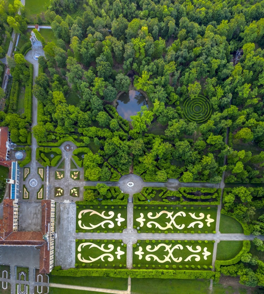 Veduta aerea del Giardino