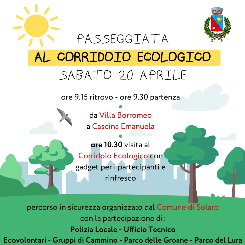 SOLARO passeggiata corridoio ecologico