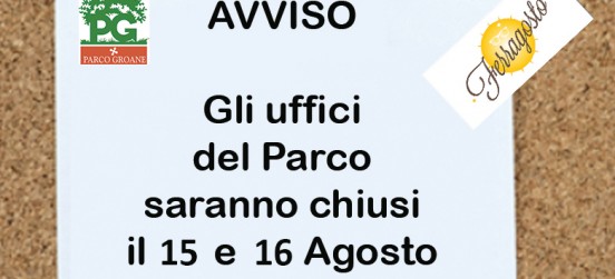 Chiusura degli uffici per Ferragosto