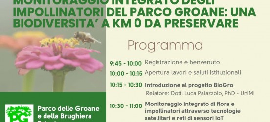 Workshop al Parco delle Groane sul monitoraggio degli impollinatori