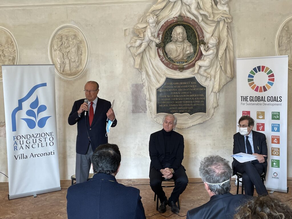 CesareRancilio_Pres_Fondazione_Rancilio_MassimilianoFinazzerFlory_Elio_Franzini_Agenda2030