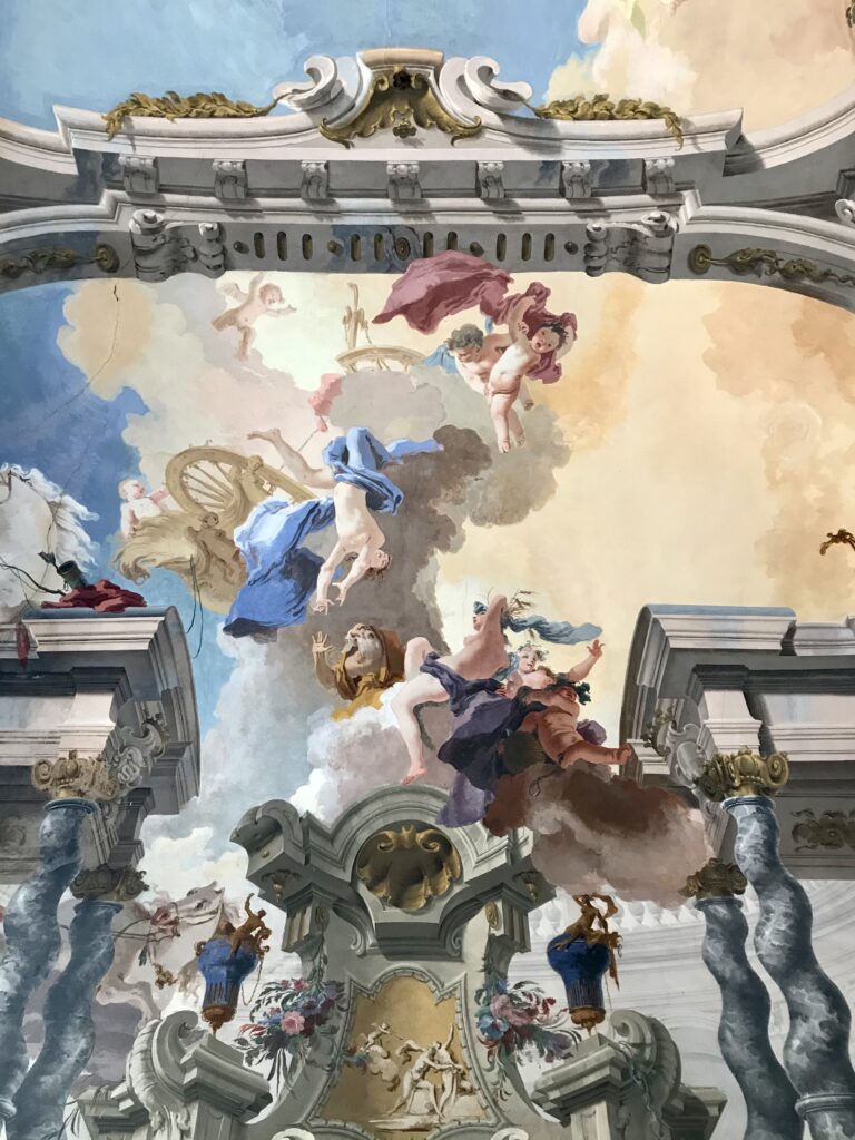 Caduta di Fetonte_affresco Sala Galliari