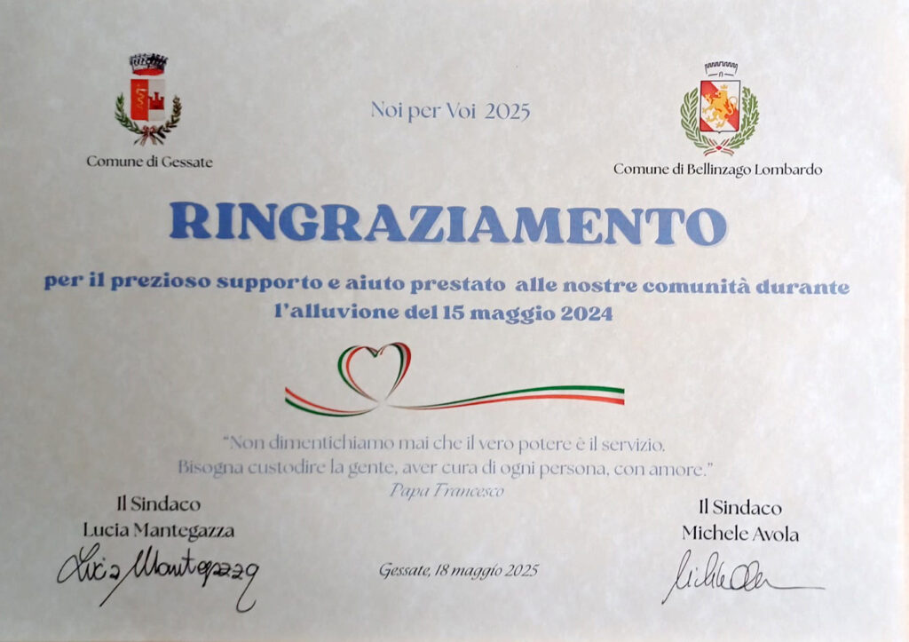 attestato gessate 2025