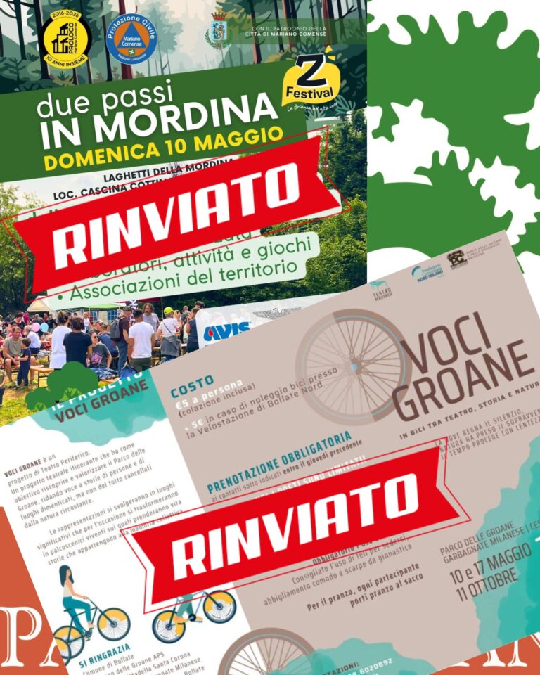 Eventi rinviati